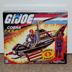 2021 Hasbro G.I. Joe Retro Cobra F.A.N.G. & Enemy Pilot MIB New Walmart FANG